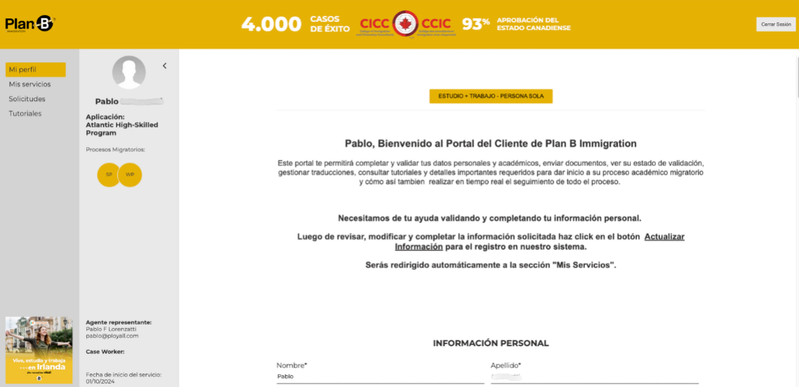 pConsultoría migratoria Plan B Immigration — caso de éxito Servicios de Ploy pConsultoría migratoria Plan B Immigration — caso de éxito Servicios de Ploy